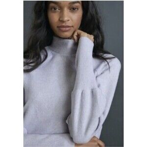 Maeve Anthropologie Laney Sweater Size Large Dolman Sleeve Mock Neck Lavender